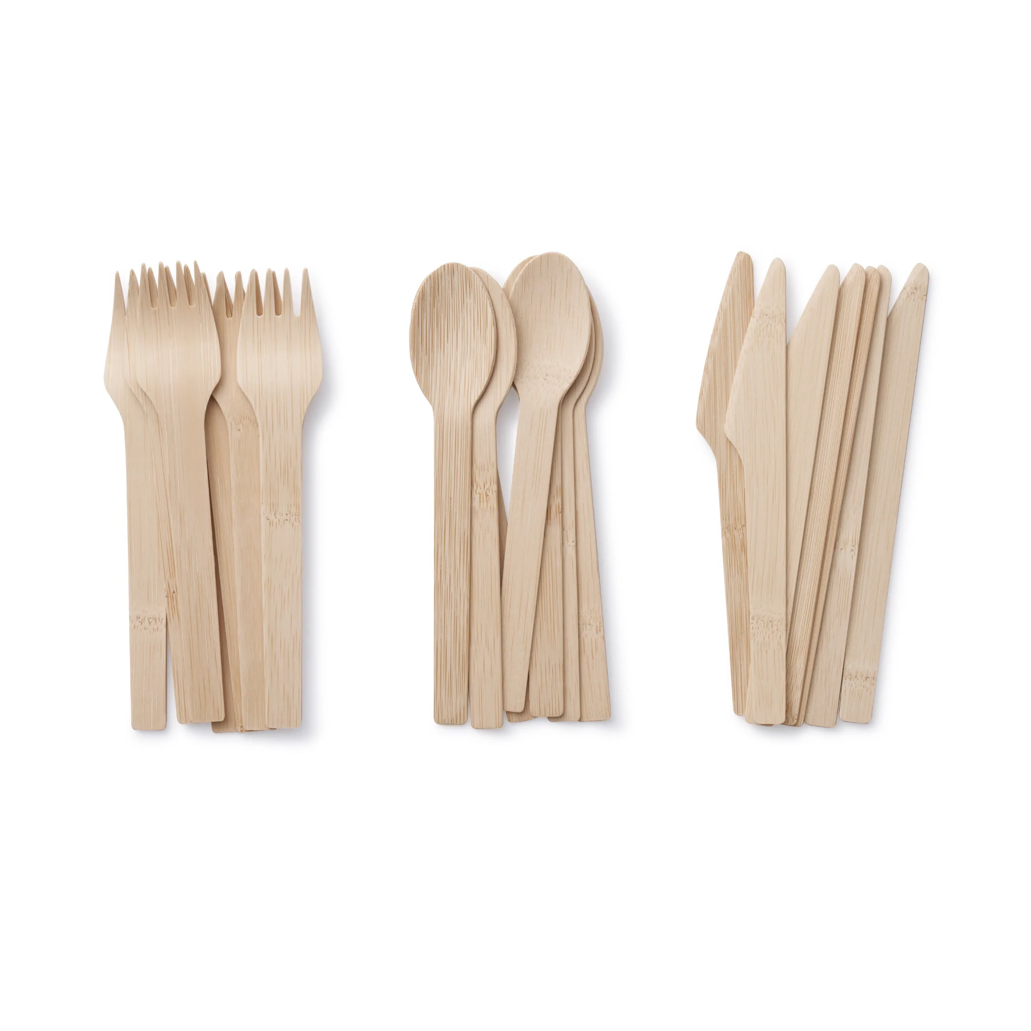 Disposable Bamboo Cutlery Set, 24-piece - Image 9