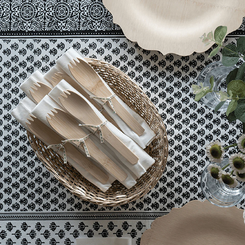 Disposable Bamboo Spork with Handle, Bulk Case of 250 - Image 4