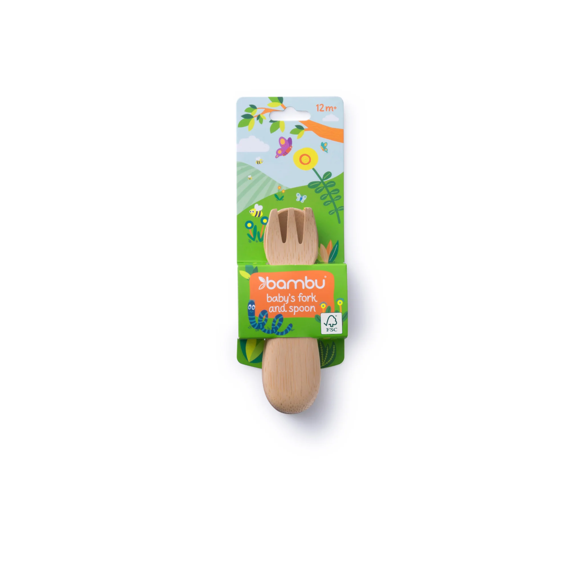 Bamboo Baby's/Toddler's Fork and Spoon Set (12M+) - Image 5