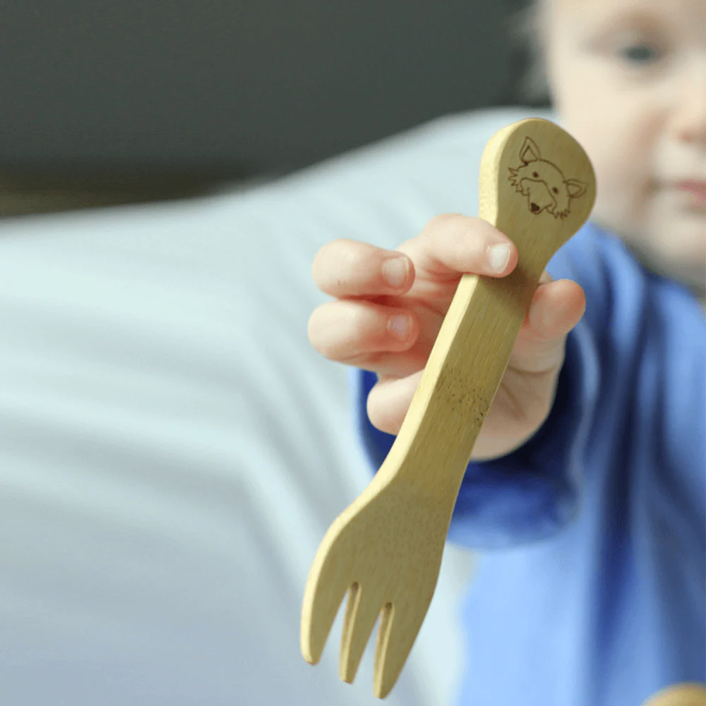 Bamboo Kid's Fork & Spoon (18M+) - Image 4