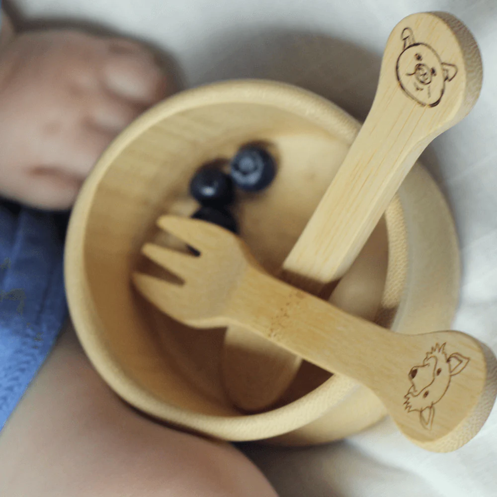 Bamboo Kid's Fork & Spoon (18M+) - Image 5