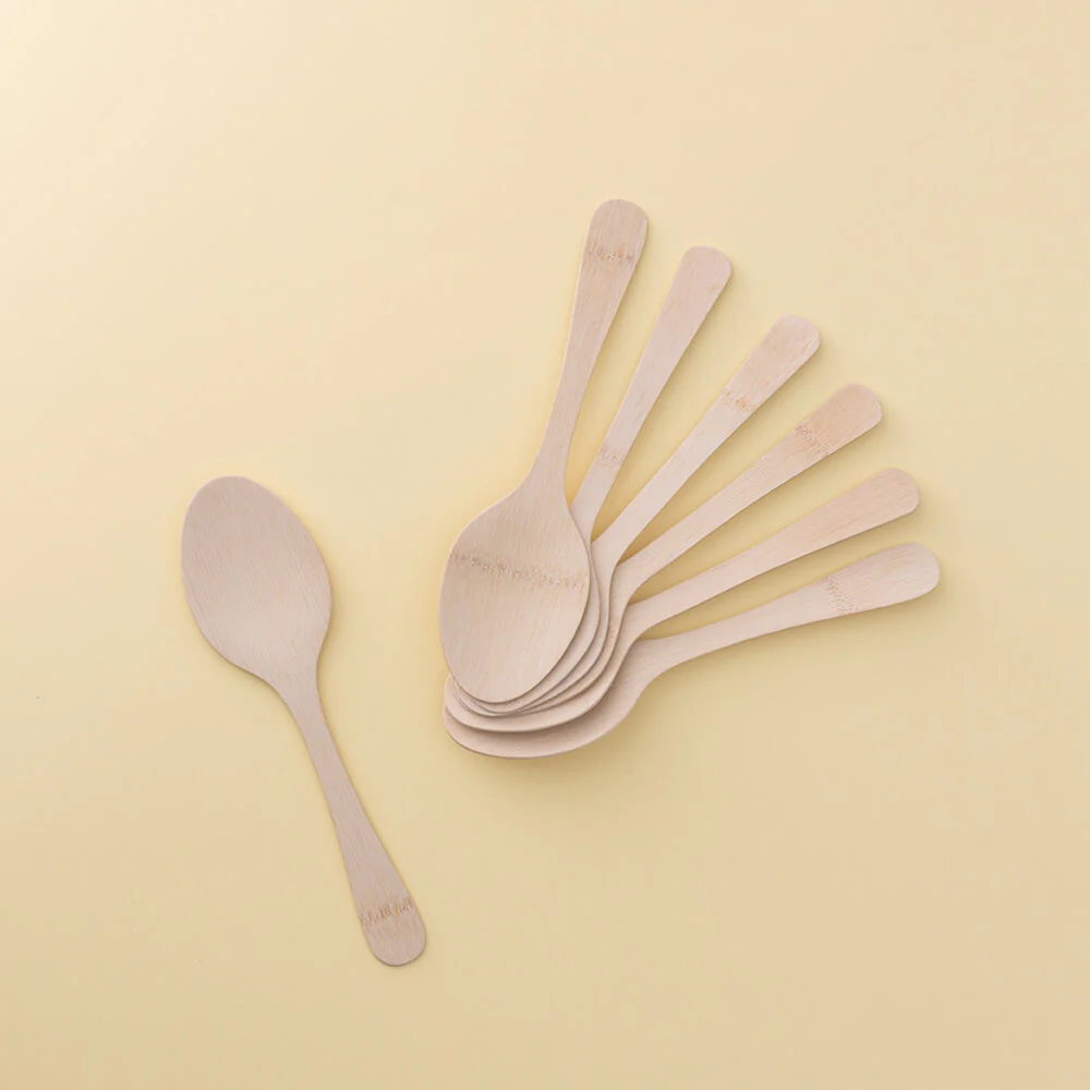 Disposable Bamboo Serving Spoon - Image 3