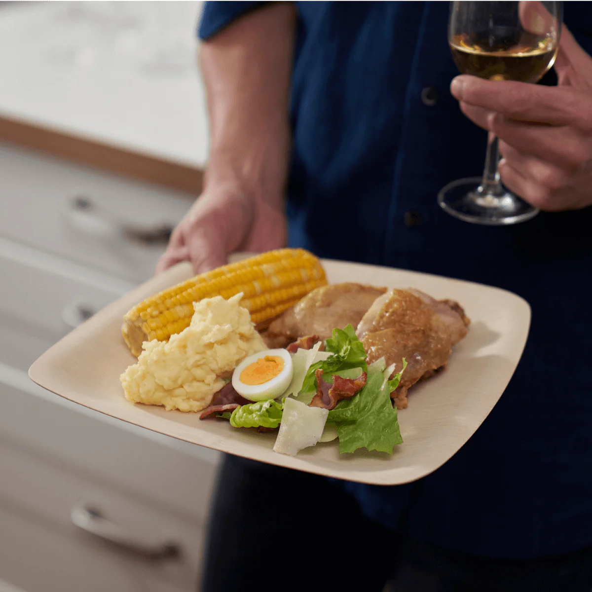 Disposable Bamboo Square Plates - Image 31